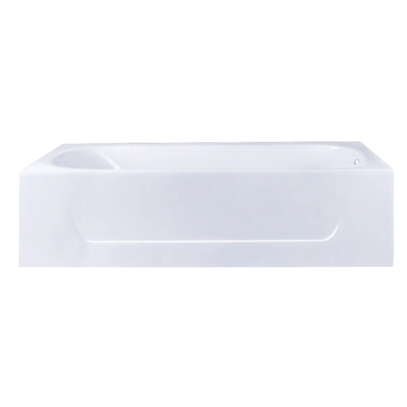 Kingston Brass Aqua Eden 60" x 30" Alcove Soaking Cast Iron Bathtub